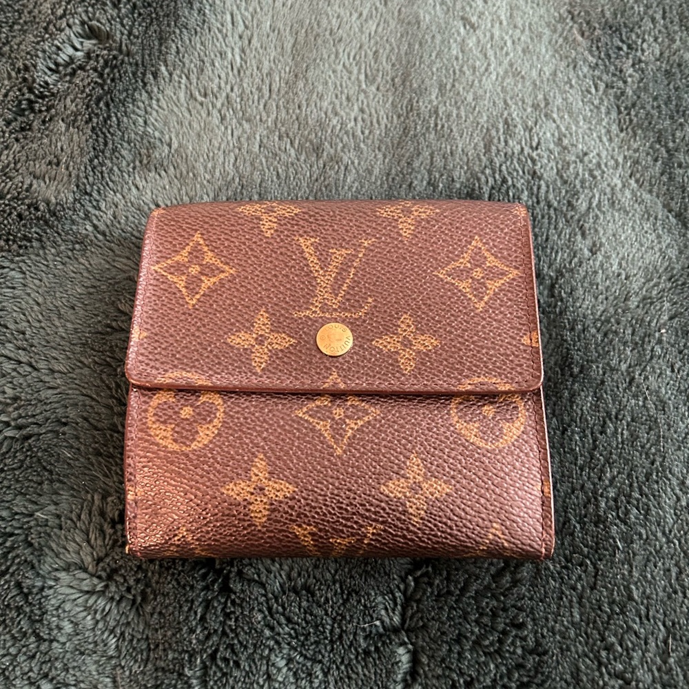Authentic Vintage Louis Vuitton Brown Monogram Compact Wallet